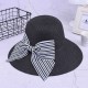 Fashion Outdoor Summer Sun Protection Wide Brimmed Floppy Hat With Bowknot for Women