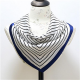 Fashion Vintage Geometric Silk Small Kerchief Women Shawl Spring Lattice Stripe Square Shawl Scarf