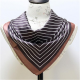 Fashion Vintage Geometric Silk Small Kerchief Women Shawl Spring Lattice Stripe Square Shawl Scarf