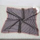 Fashion Vintage Geometric Silk Small Kerchief Women Shawl Spring Lattice Stripe Square Shawl Scarf