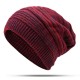 Fashion Winter Warm Knit Hat Outdoor Plus Size Plus Velvet Earmuffs Beanie Cap for Men Women