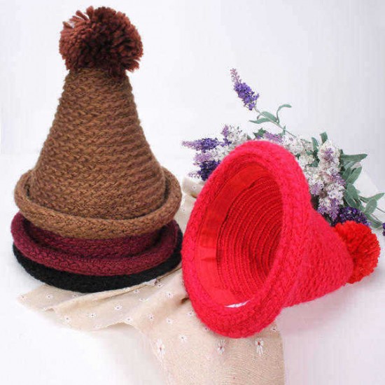 Fashion Women Winter Knitted Crochet Christmas Hat Wool Cap