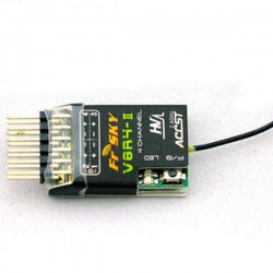 FrSky V8R4-II 2.4Ghz 4CH Receiver for RC Multi Rotor FPV Racing Drone