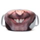 Funny 3D Human Face Mouth Mask Anti Dust Mouth Protector Windproof Half Face Masks