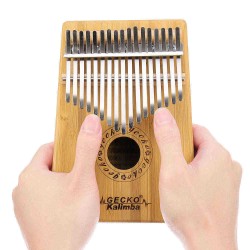 GECKO K17BA 17 keys Kalimba Bamboo B Tone Thumb Piano Finger With Tune Hammer