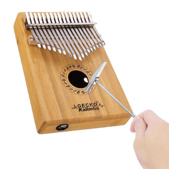 GECKO K17BA 17 keys Kalimba Bamboo B Tone Thumb Piano Finger With Tune Hammer