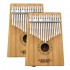 GECKO K17BA 17 keys Kalimba Bamboo B Tone Thumb Piano Finger With Tune Hammer