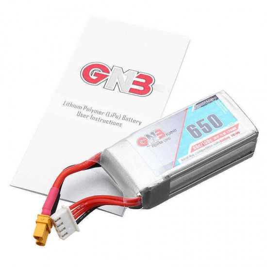 Gaoneng GNB 11.1V 650mAh 80C/160C 3S Lipo Battery XT30 Plug for RC Drone