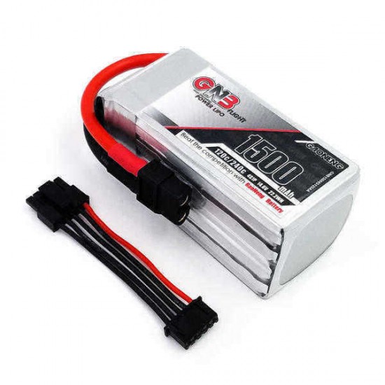 Gaoneng GNB 14.8V 1500mAh 120C/240C 22.2WH FPV Racing Lipo Battery w/ Balance Wire for RC Drone