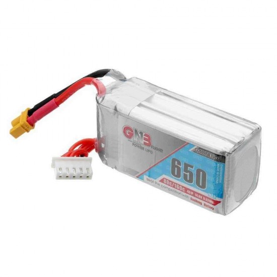 Gaoneng GNB 14.8V 650mAh 80C/160C 4S XT30 Plug Lipo Battery for RC Drone