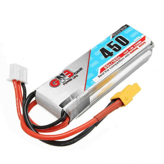 Gaoneng GNB 7.4V 450MAH 80C 2S Lipo Battery XT30 Plug