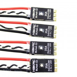 HAKRC BLHeli_32 Bit 35A 2-5S ESC Built-in LED Support Dshot1200 Multishot for FPV RC Drone