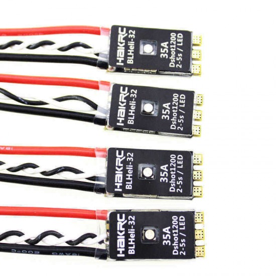 HAKRC BLHeli_32 Bit 35A 2-5S ESC Built-in LED Support Dshot1200 Multishot for FPV RC Drone