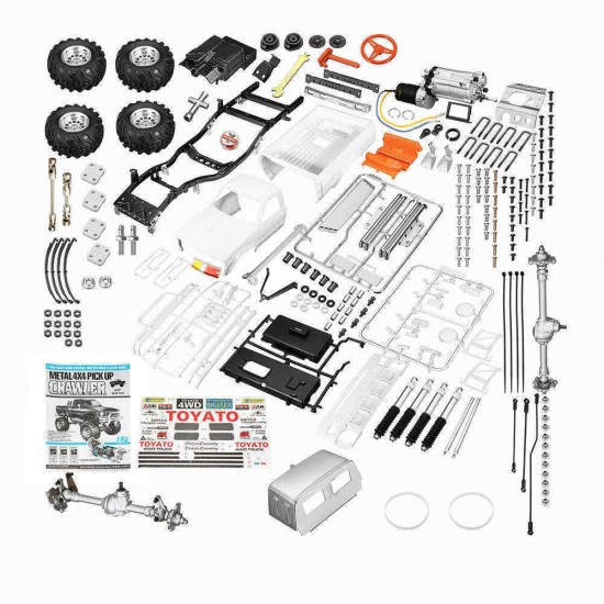 HG P407A 1/10 2.4G 4WD Rc Car Kit for TOYATO Metal 4X4 Pickup Truck No Servo Battery ESC Transmitter