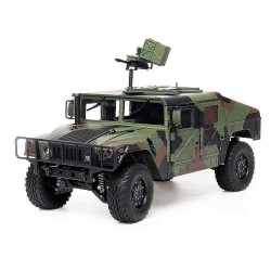 HG P408 Upgraded Light Sound 1/10 2.4G 4WD 16CH 30km/h RC Car U.S.4X4 Military Vehicle Truck without Battery Charger