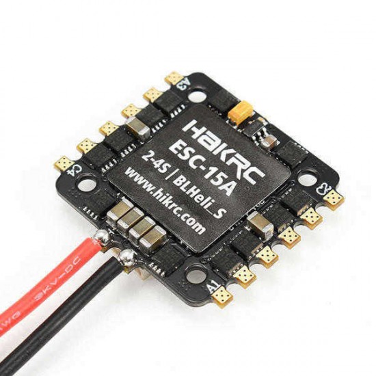 Hakrc 20x20mm 15A Blheli_S BB2 2-4S Dshot 4 In 1 ESC for RC FPV Racing Drone