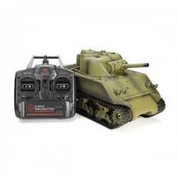 Heng Long 3898-1 2.4G 1/16 US Sherman M4A3 Tank Radio Control Battle Tank