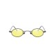 High-definition Visual UV 400 Protection Easy to Clean Small Round Frame Metal Sunglasses