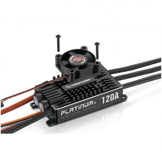 Hobbywing Platinum PRO 120A V4 3S-6S Brushless ESC With 8V 10A BEC For 500-550 Class RC Helicopter