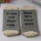 IF YOU CAN READ THIS Socks Funny White In Tube Sock Words Printed Socks