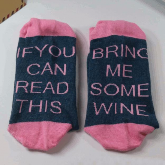 IF YOU CAN READ THIS Socks Funny White In Tube Sock Words Printed Socks