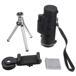 IPRee® 40X60 Monocular Optical HD Lens Telescope + Tripod + Mobile Phone Clip
