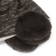 Imitation Rabbit Fur Earmuffs Knit Hat Men Women Winter Windproof Warm Beanie Cap