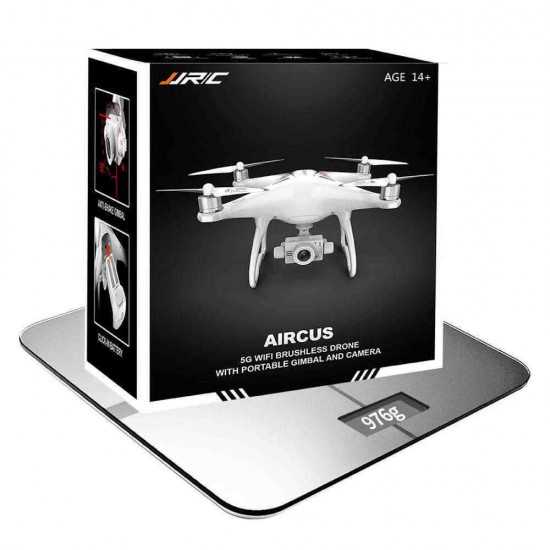 JJRC X6 Aircus 5G WIFI FPV Double GPS With 1080P Wide Angle Camera Two-Axis Self-Stabilizing Gimbal  Altitude Mode RC Drone Quadcopter RTF