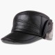 L/ XL/2XL Middle-aged First Layer Cowhide Windproof Trapper Hat Thicken Plus Velvet Hunting Hat