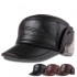 L/ XL/2XL Middle-aged First Layer Cowhide Windproof Trapper Hat Thicken Plus Velvet Hunting Hat