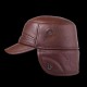 L/ XL/2XL Middle-aged First Layer Cowhide Windproof Trapper Hat Thicken Plus Velvet Hunting Hat