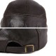 L/ XL/2XL Middle-aged Leather Windproof Painter Beret Hat Adjustable Thicken Newsboy Caps