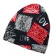 LOVE Printed Beanie Hat For Women Multi-function Autumn Warm Bonnet Hat and Collar Scarf