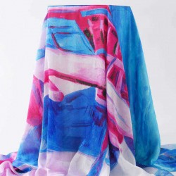 LYZA 130CM Women Soft Printing Scarf Towel Elegant Long Shawl Scarves