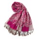 LYZA 190CM Women Flower Printing Scarf Autumn Warm Windproof Tassel Scraves Towel