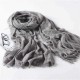 LYZA 200CM Winter Oversize Blanket Wrap Polyester Scarf Warm Shawl For Women Long Scarf