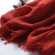 LYZA 200CM Winter Oversize Blanket Wrap Polyester Scarf Warm Shawl For Women Long Scarf