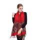 LYZA Women Classic Oversize Soft Scarves Winter Warm Jacquard Shawl Tassel Scarf