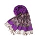 LYZA Women Classic Oversize Soft Scarves Winter Warm Jacquard Shawl Tassel Scarf