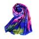 LYZA Women Long Flower Print Beach Shawl Casual Outdoor Anti-UV Soft Scarves