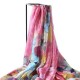 LYZA Women Soft Warm Flower Painting Scarf Elegant Style Sunscreen Shawl