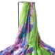 LYZA Women Soft Warm Flower Painting Scarf Elegant Style Sunscreen Shawl