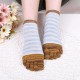 Ladies Five Toes Socks Simple Fashion Cotton Striped 4-Pair Set Ankle Toe Socks