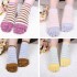 Ladies Five Toes Socks Simple Fashion Cotton Striped 4-Pair Set Ankle Toe Socks