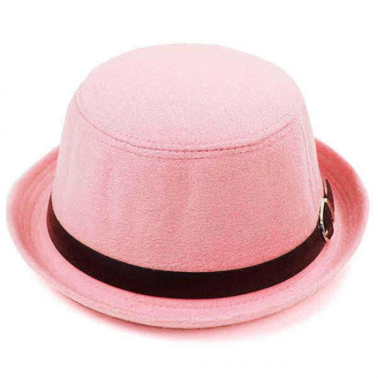 Ladies Hat  Korean Version Stylish Woolen Solid Little Dome British Retro Cap