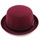 Ladies Hat  Korean Version Stylish Woolen Solid Little Dome British Retro Cap