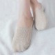 Lady Girls Cotton Soft Invisible Boat Socks Good Elastic Antiskid Casual Socks