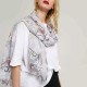 Laides Vogue Summer Cotton Graffiti Printting Scarf Outdoor Plus Size Shawl for Women