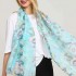 Laides Vogue Summer Cotton Graffiti Printting Scarf Outdoor Plus Size Shawl for Women