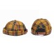 Landlord Cap Dome Cap Innocent Plaid Sailor Cap  Street Trends Melon Stripe Brimless Hats